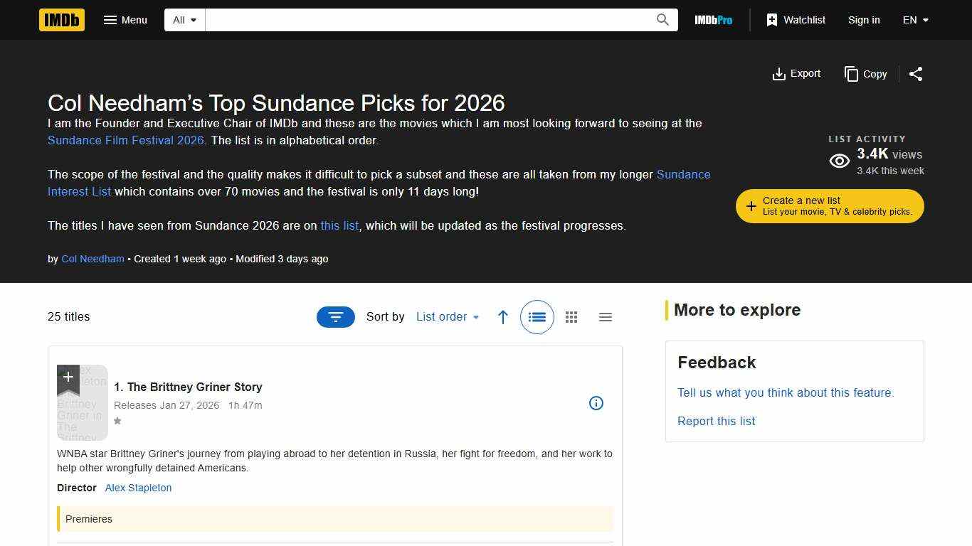 Col Needham’s Top Sundance Picks for 2026